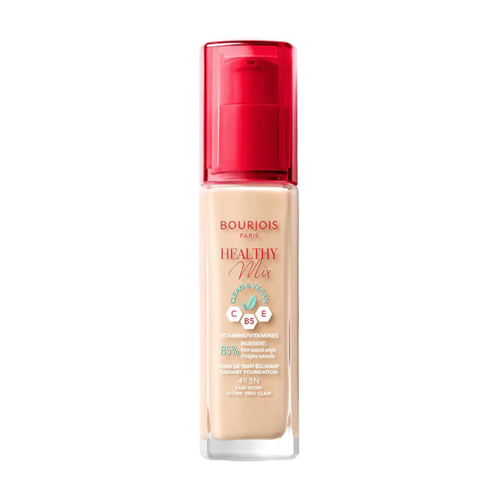 Тональна основа для обличчя Bourjois Healthy Mix Clean &amp; Vegan, 49.5N Fair Ivory, 30 мл